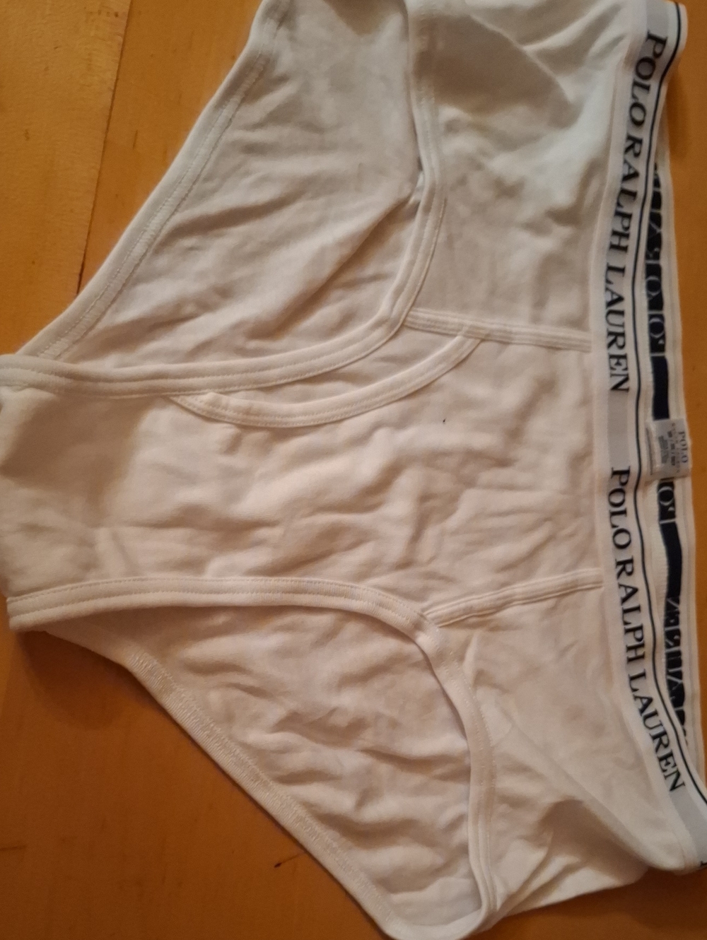 Polo by Ralph Lauren White Cotton Briefs with Logo Waistband